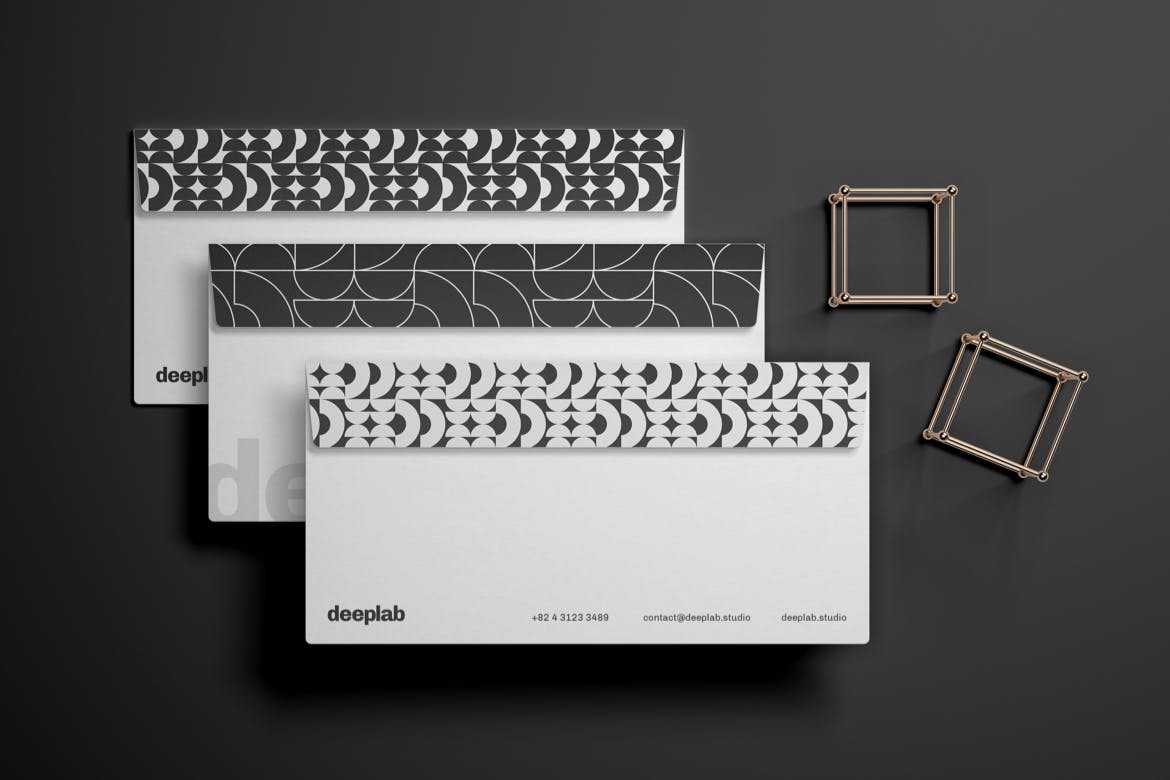 名片&信封品牌VI设计样机集 Envelope and Business Card Branding Mockup Set设计素材模板