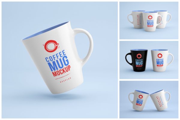 Logo设计咖啡杯品牌样机集 Coffee Mug Mockup Set