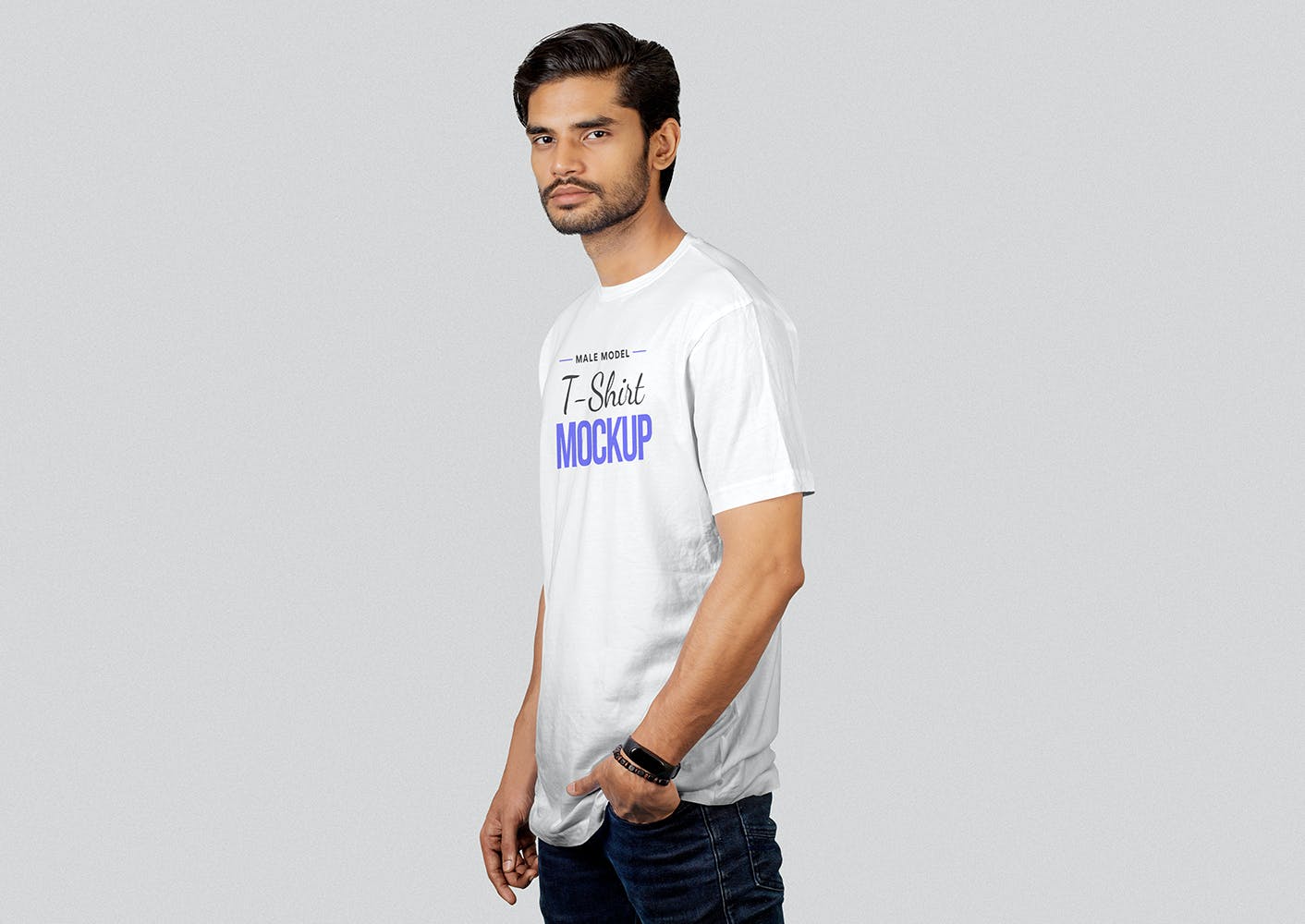T恤展示印花图案设计样机模板v4 T-Shirt Mockup 04设计素材模板