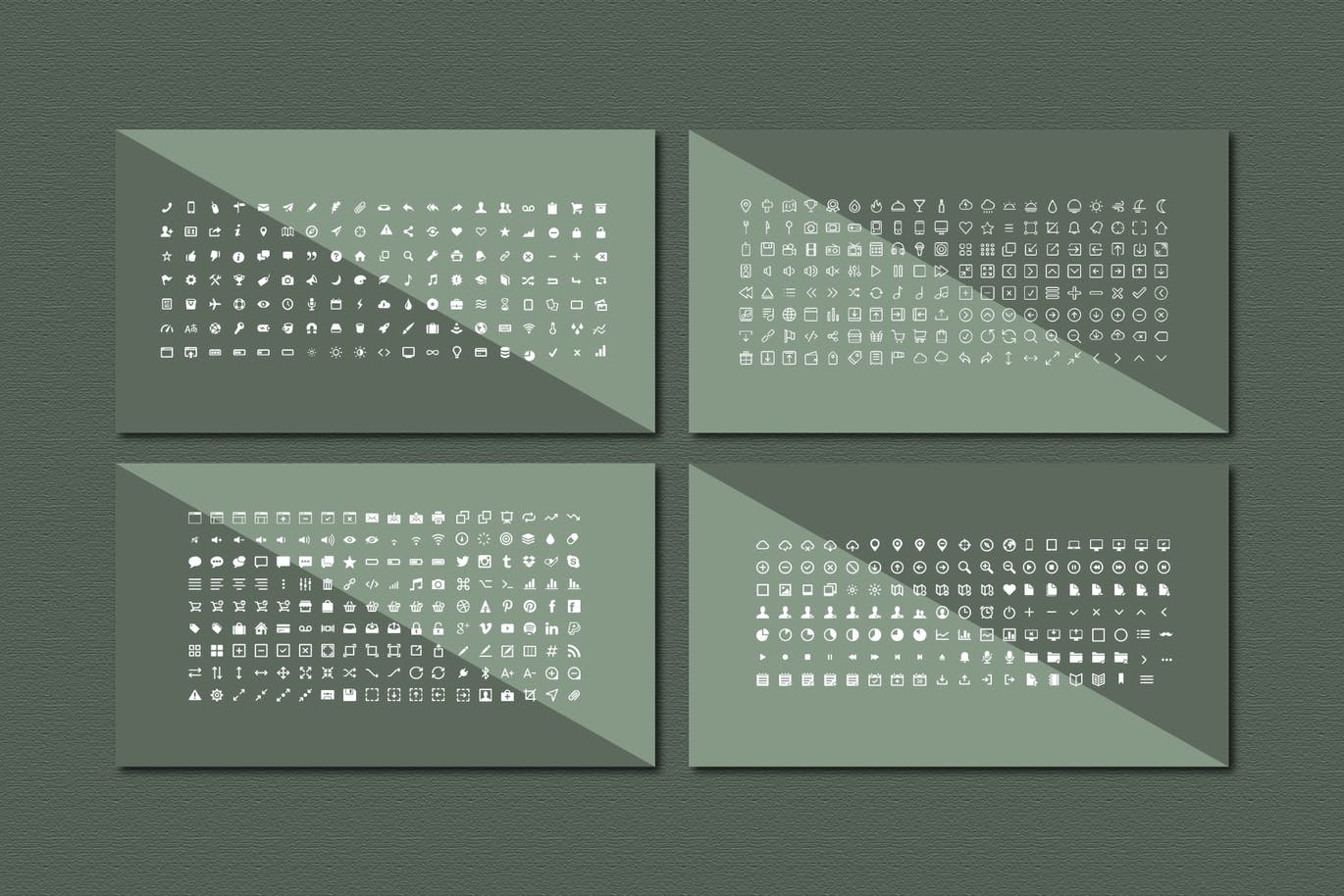 配色方案橄榄绿时尚创意演示PPT模板 Emarald – Powerpoint Template设计素材模板
