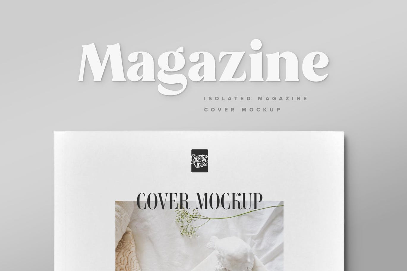 杂志封面产品画册设计样机集 Magazine Cover Mockup Set设计素材模板