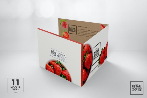 包装设计零售光盘包装手册样机 Retail Video Wrap Brochure Packaging Mockup
