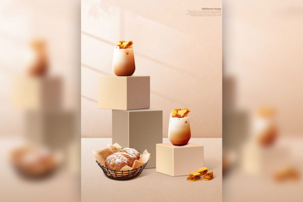 食品广告面包糕点海报设计韩国素材