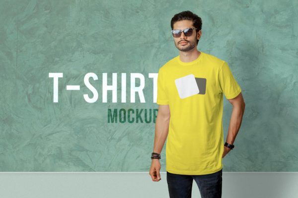 T恤展示印花样机模板v3 T-Shirt Mockup 03