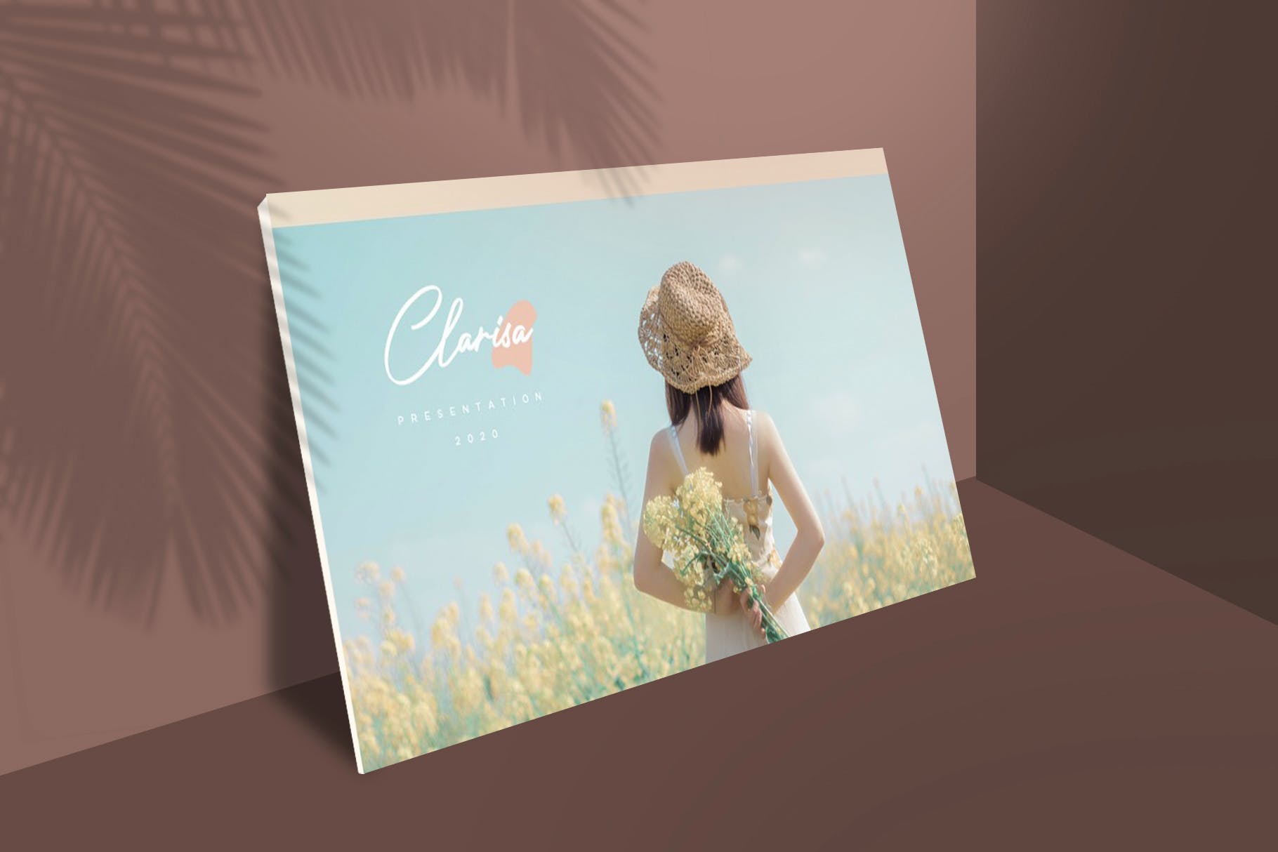 品牌宣传美容美妆PPT演示文稿 CLARISA – Powerpoint Template设计素材模板