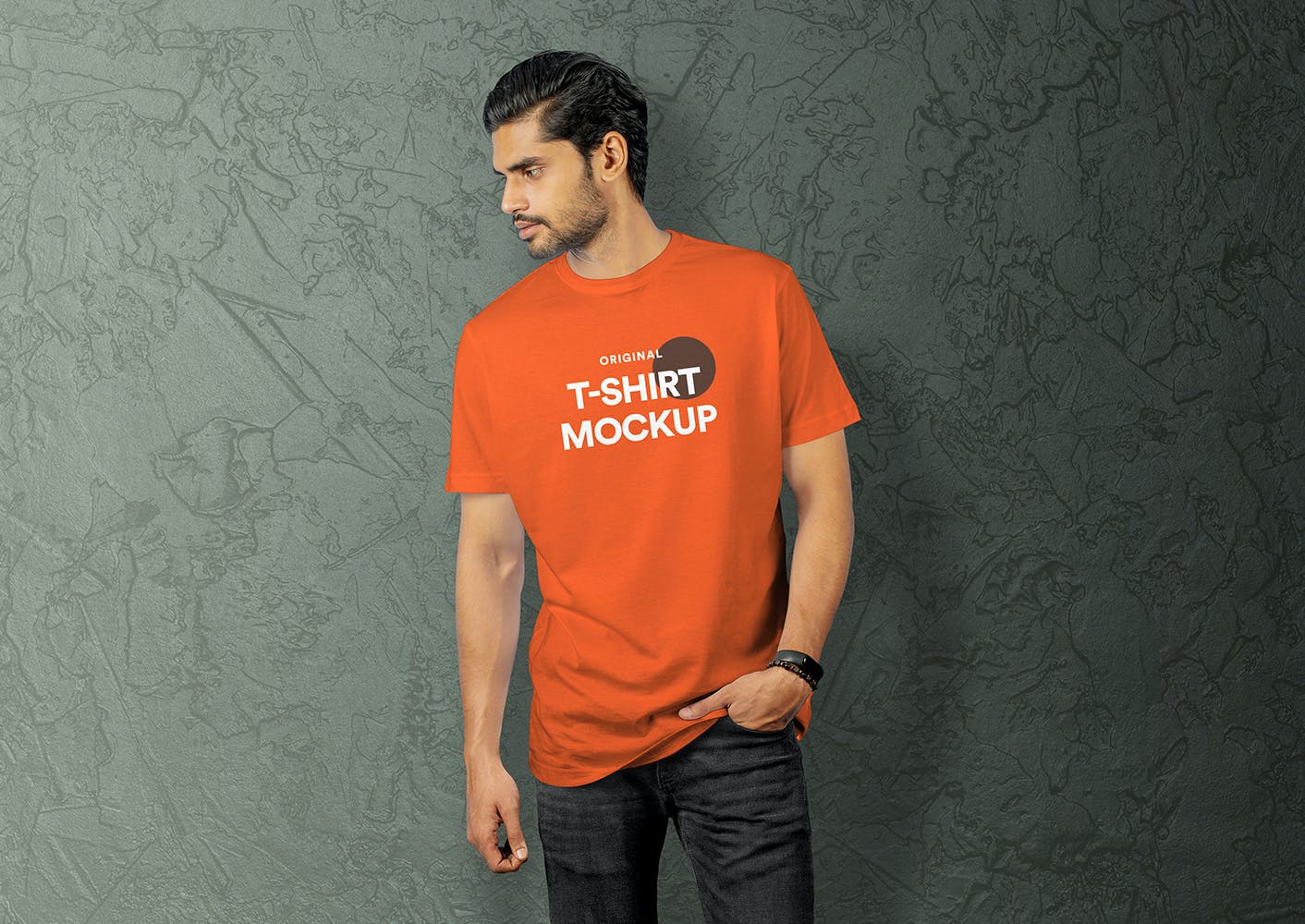 T恤展示印花样机模板v16 T-Shirt Mockup 16设计素材模板