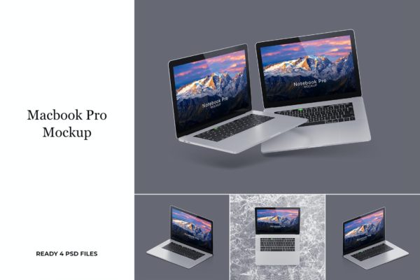 MacBook Pro样机模板网页设计展示 MacBook Pro – Mockup