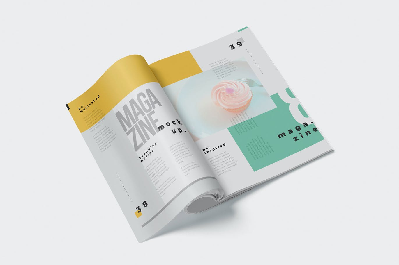 杂志设计逼真效果图样机模板 Realistic Magazine Mockups设计素材模板