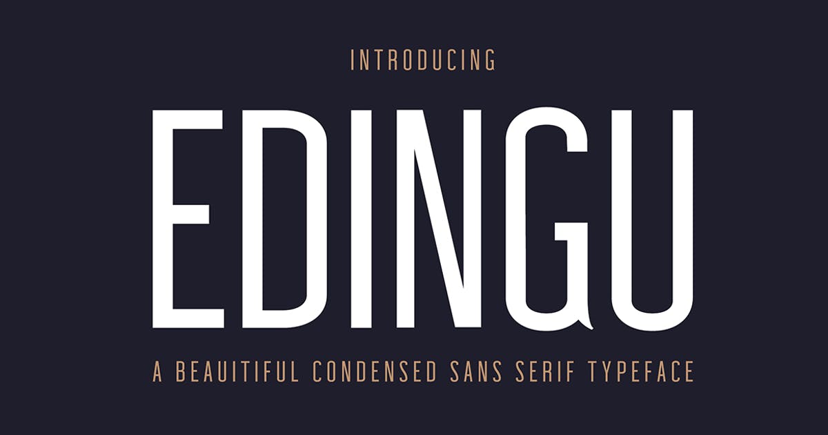 圆形极小无衬线英文字体家族 Edingu Sans Serif Font Family设计素材模板