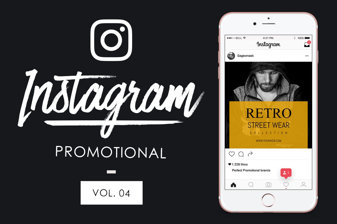 时尚现代品牌促销Instagram帖子模板V.4 10 Instagram Promotional Vol. 4设计素材模板