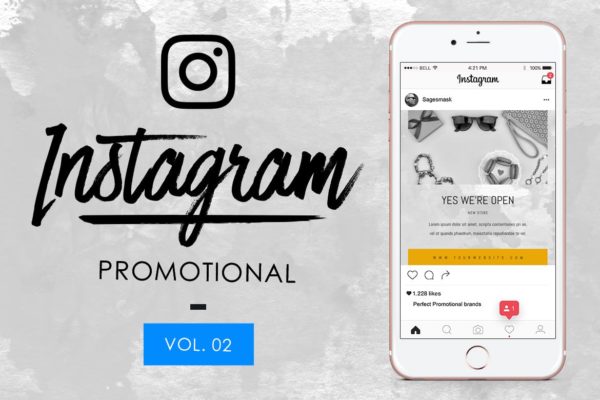 Instagram故事促销活动贴图模板V.2 10 Instagram Promotional Vol. 2