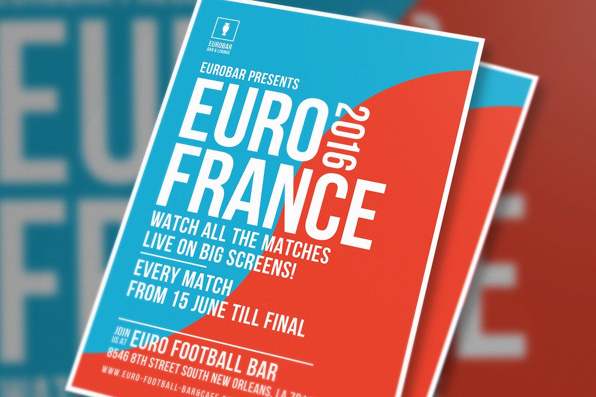 足球世界杯海报/传单设计模板 Football Cup Flyer设计素材模板