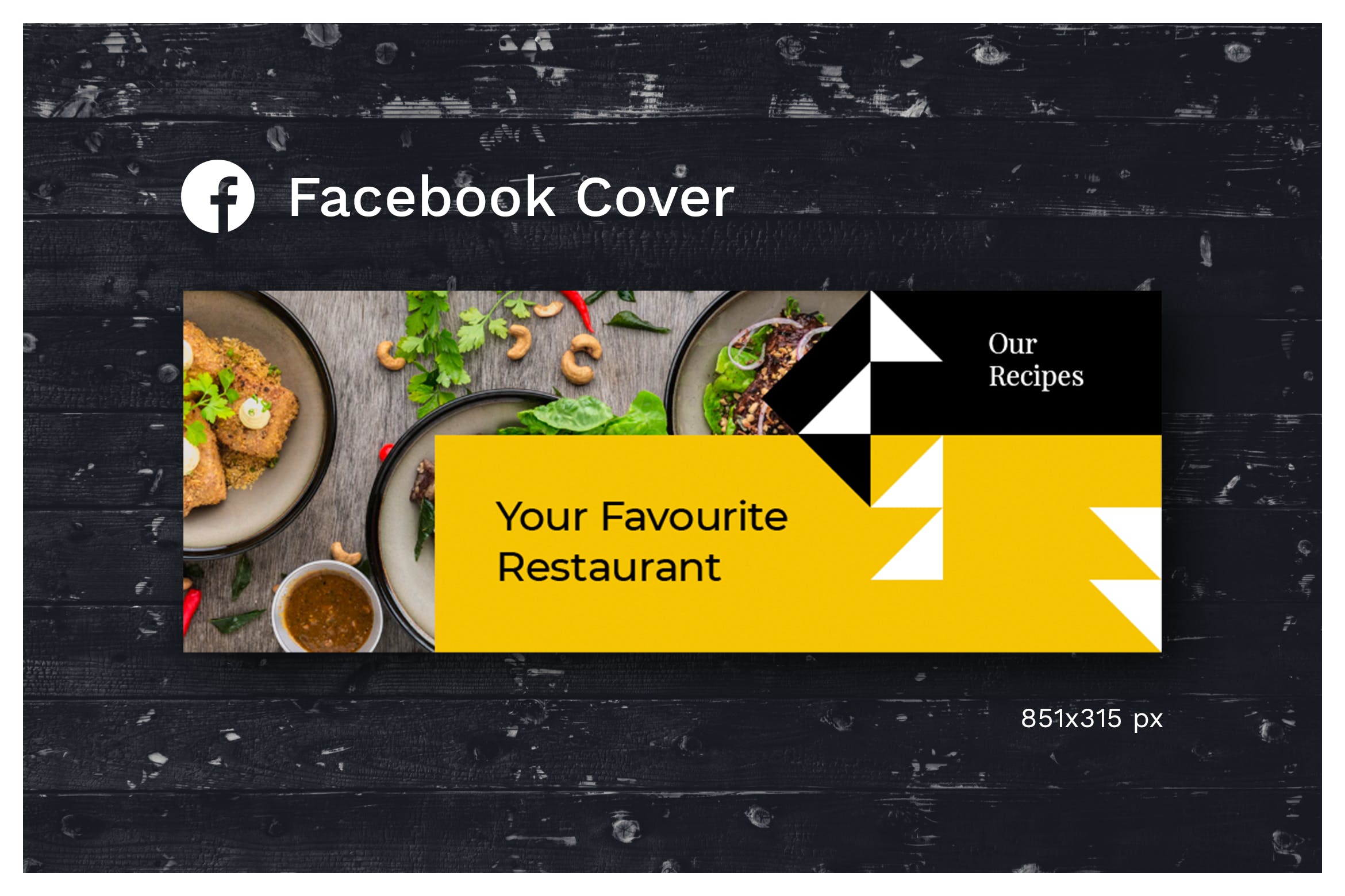 Facebook封面高级餐厅Banner设计模板v7 Facebook Cover (Vol.7)设计素材模板