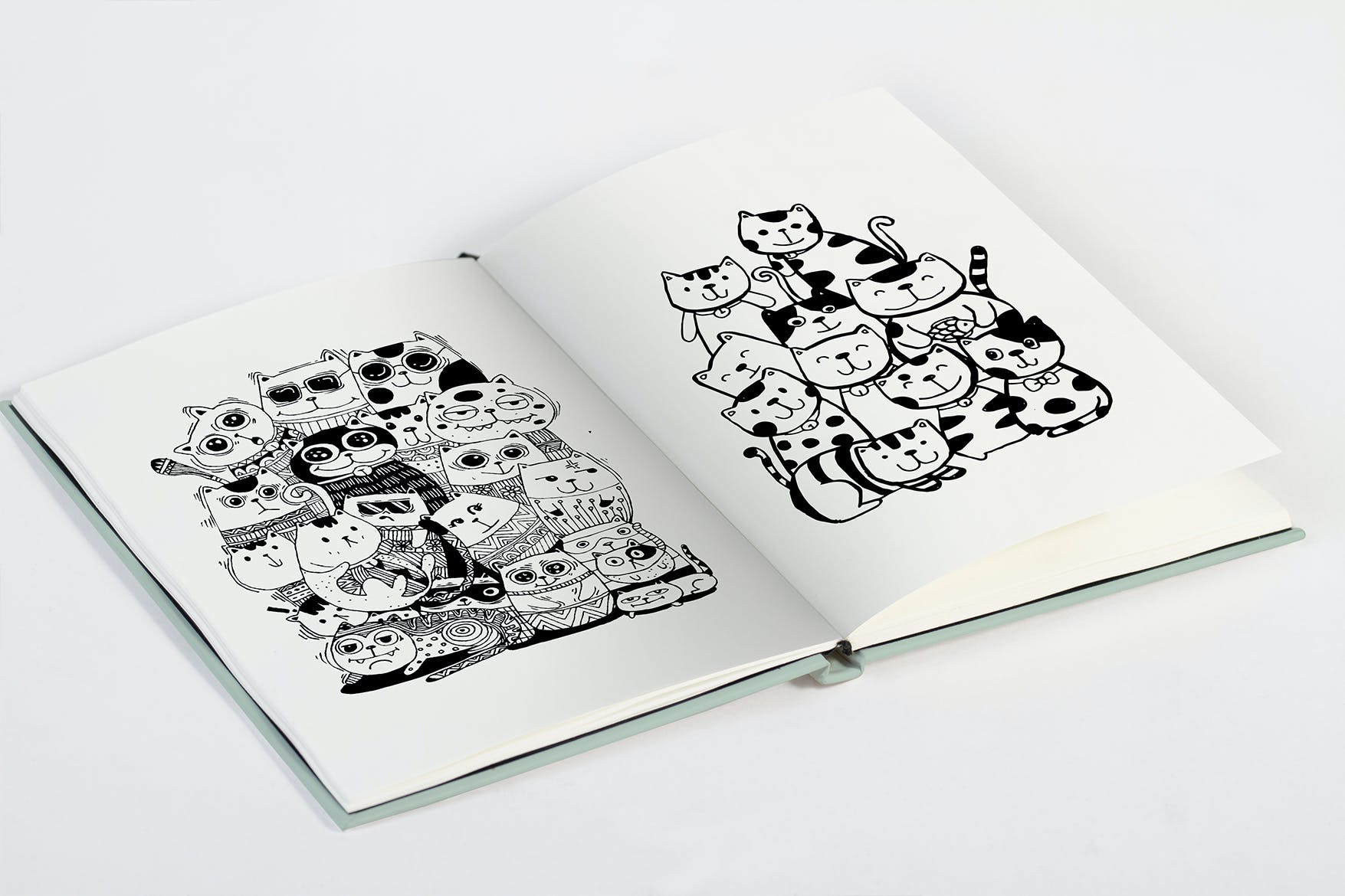 素描本极简设计样机模板 Sketch Book Mock设计素材模板