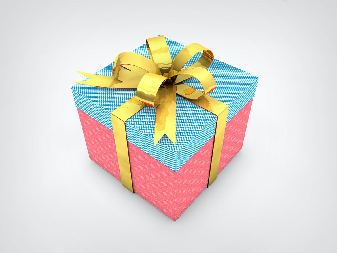 包装设计圣诞礼品盒样机 Christmas Gift Box Mockups设计素材模板