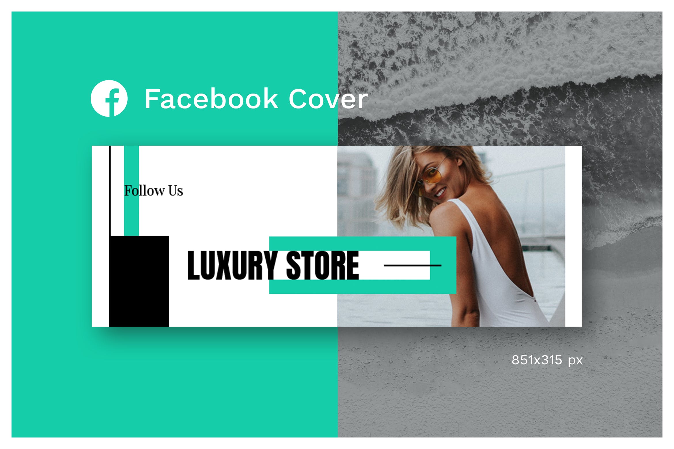 Facebook封面奢侈品商店Banner设计模板v11 Facebook Cover (Vol.11)设计素材模板