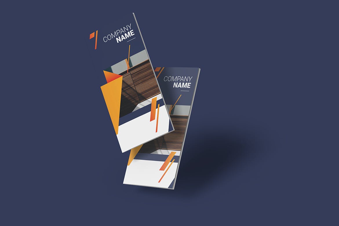 三折页小册子/宣传册样机 Realistic Trifold Brochure Mock-Ups设计素材模板