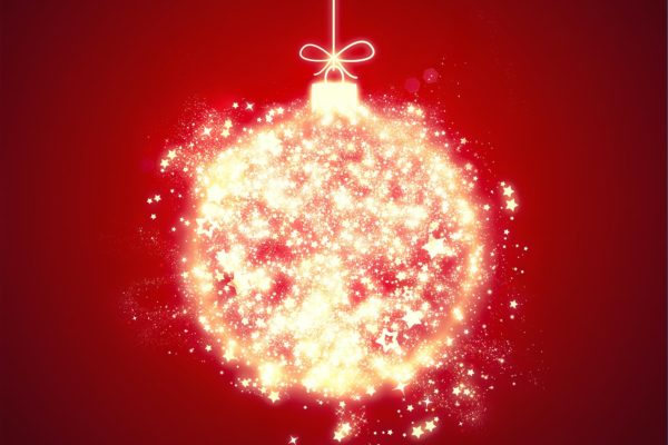 高清背景图金色闪亮圣诞球素材 shiny Christmas ball