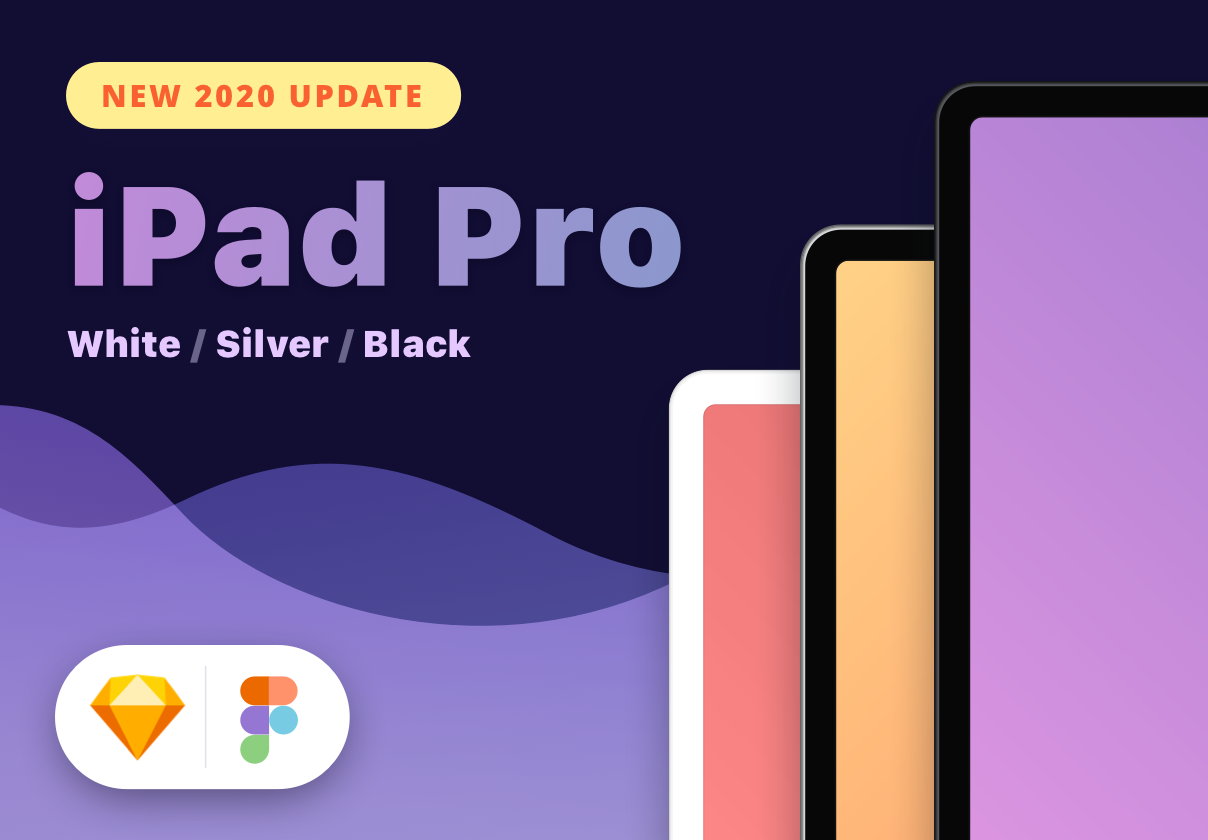 屏幕样机模板全新2020 iPad Pro[sketch,fig]设计素材模板