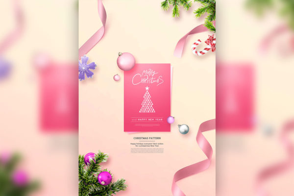 祝福贺卡海报圣诞新年设计韩国素材