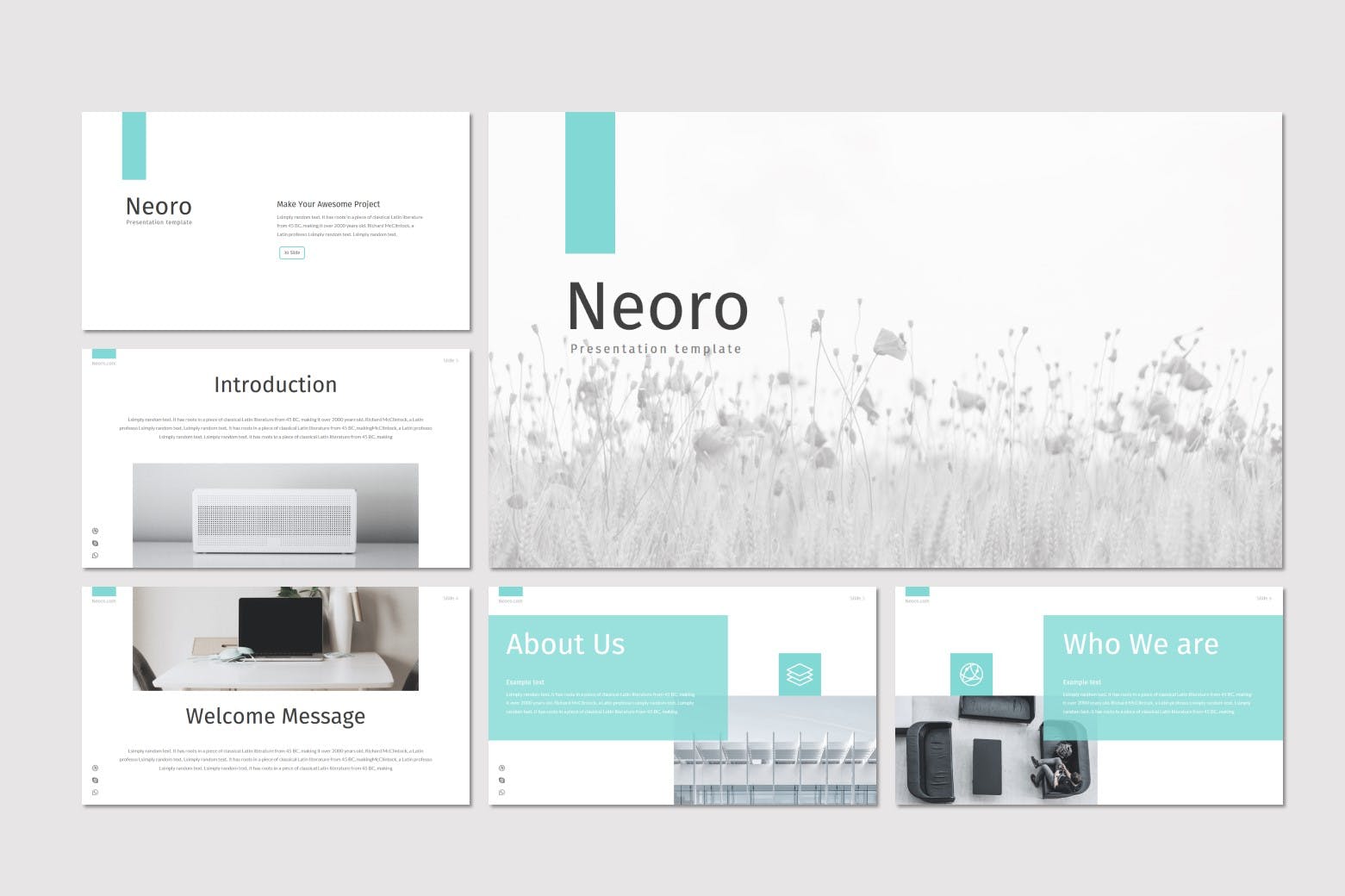 演示文稿Keynote模板 Neoro – Keynote Template设计素材模板